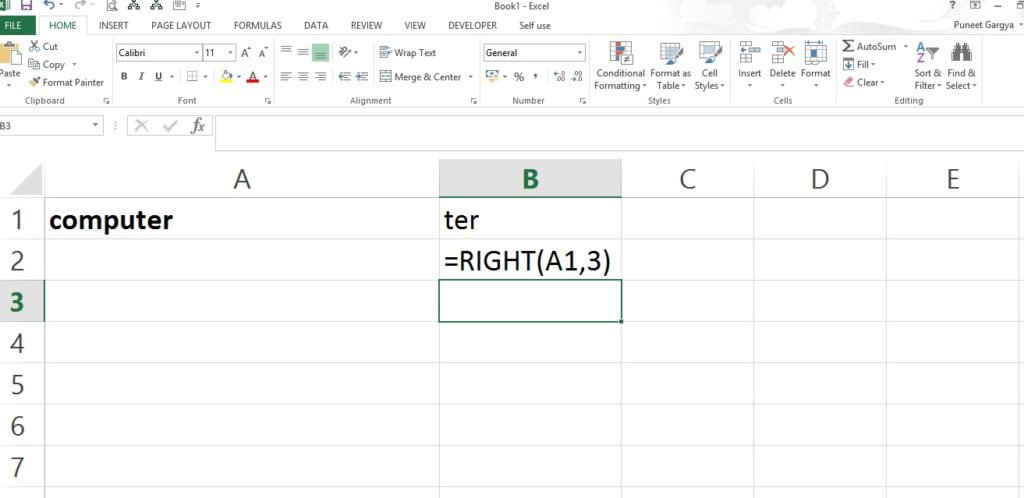 RIGHT FUNCTION